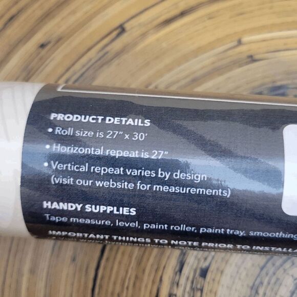 Hygge & West Wallpaper Sticker  982001 White 1 Double Roll 27" by 30' Conservato - Picture 4 of 6